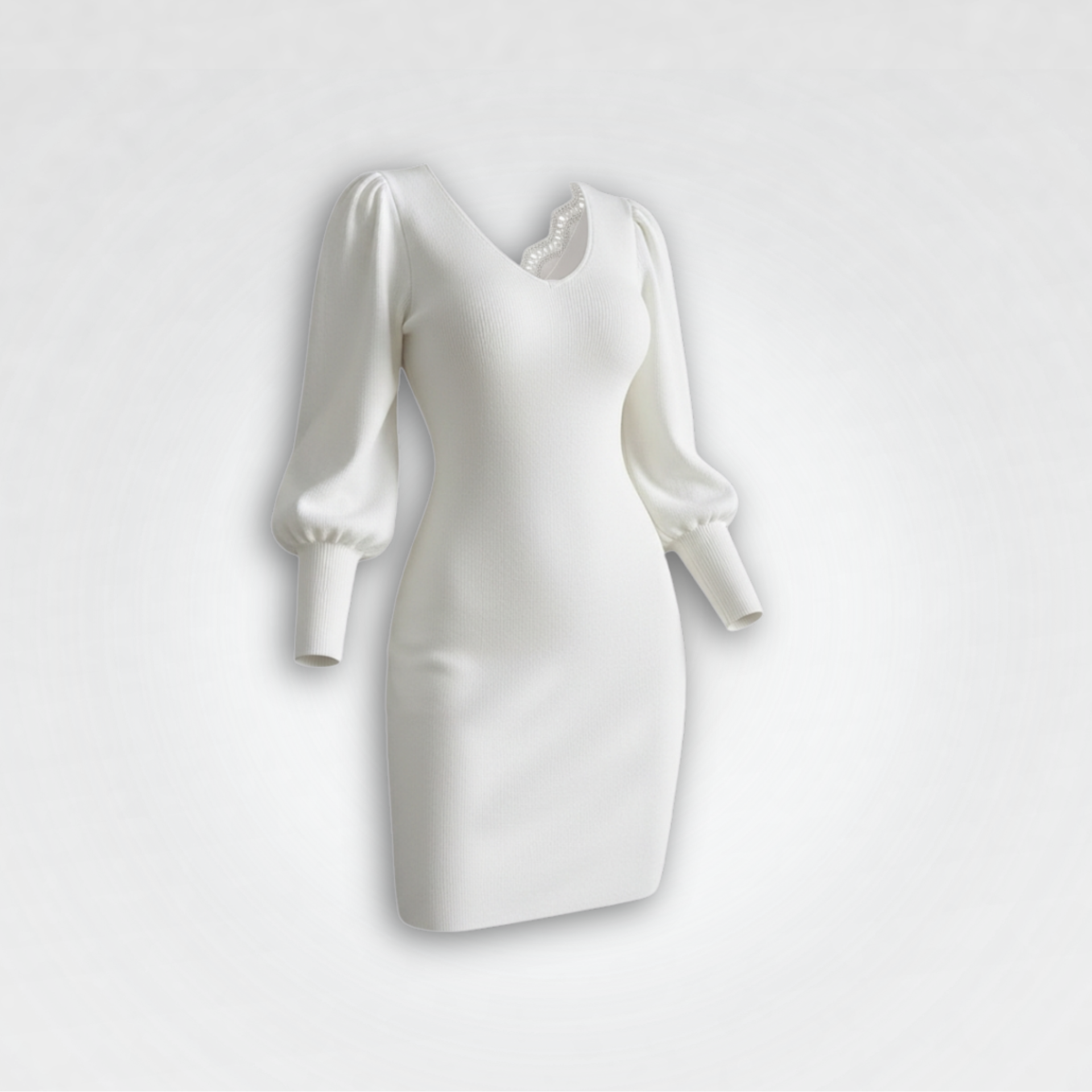 Velvet Hour Dress white