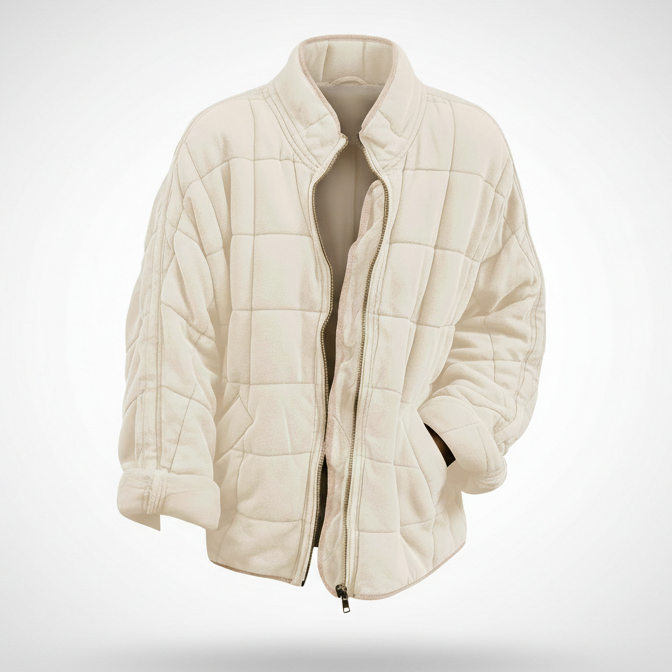 Embrace Zip-Up Off-white