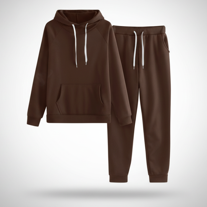 Two-Piece Oversized Sweat Set Coffee