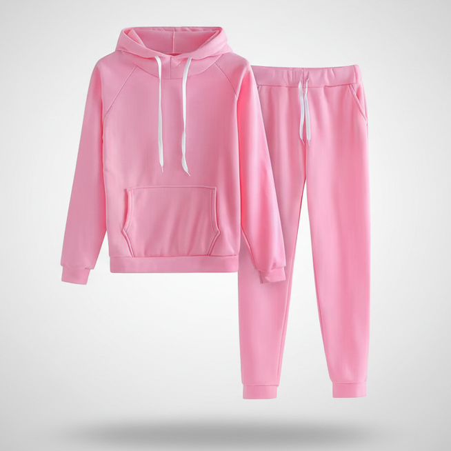 Two-Piece Oversized Sweat Set Blush