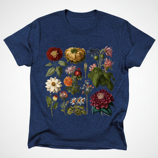 Floral T-shirt Blue