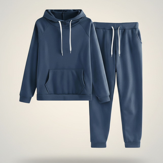 Two-Piece Oversized Sweat Set Navy