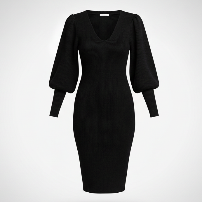 Velvet Hour Dress Black