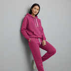 Woman wearing Two-Piece Oversized Sweat Set