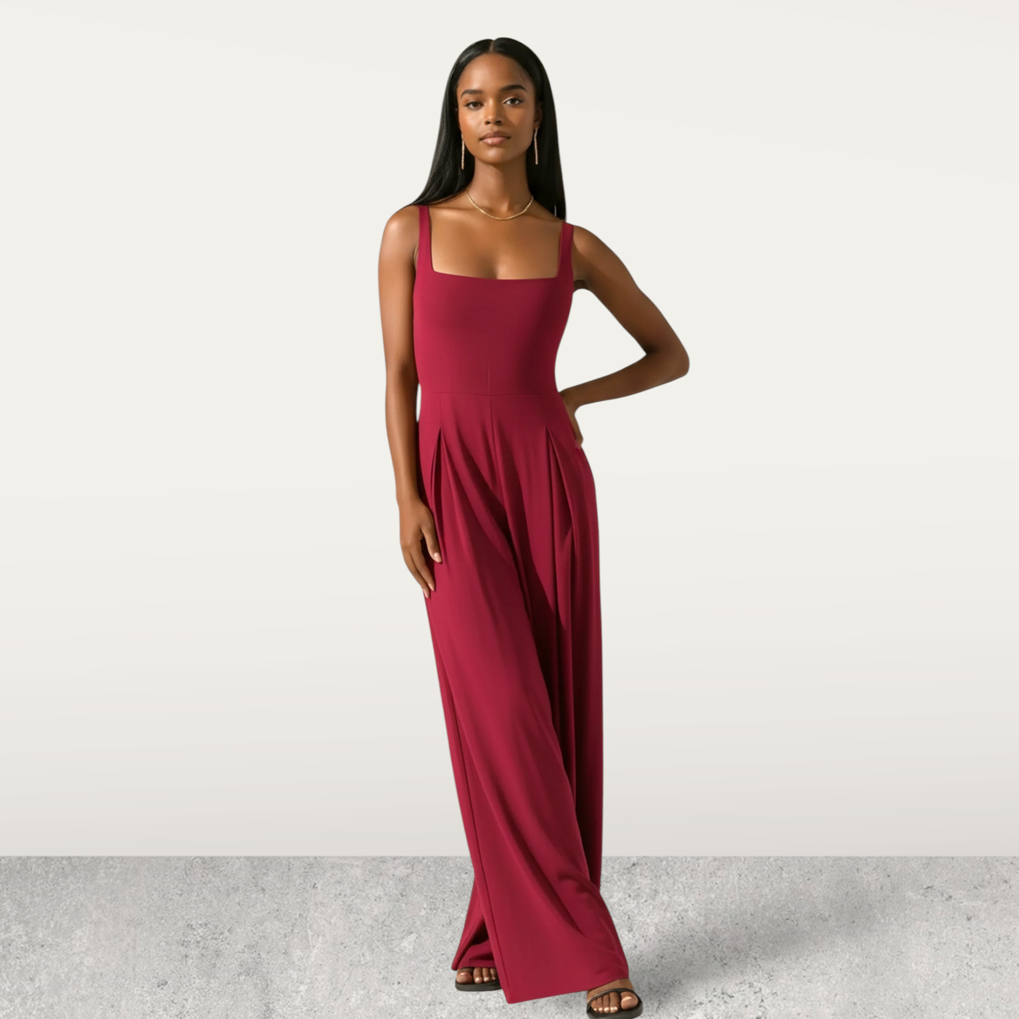 Waltzing Matilda Jumpsuit Burgundy