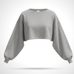 Long Sleeve Shrug Light Gray