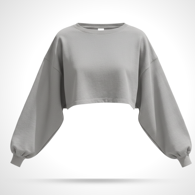 Long Sleeve Shrug Light Gray
